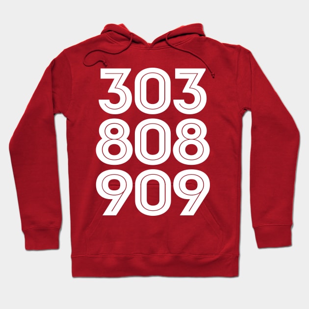 303, 808, 909 Synth Drum Machine - DJ Design Hoodie by DankFutura